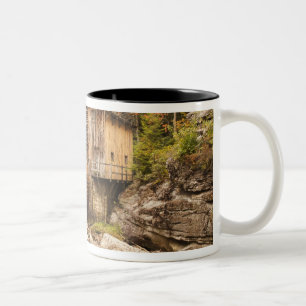 VS, West Virginia, Clifftop. Babcock State 2 Tweekleurige Koffiemok