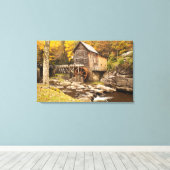 VS, West Virginia, Clifftop. Deelstaat Babcock 2 Canvas Afdruk (Insitu (Houten vloer))