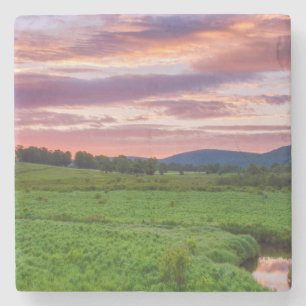 VS, West Virginia, Davis. Landschap Stenen Onderzetter