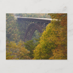 VS, West Virginia, Fayetteville. Nieuwe rivier Briefkaart