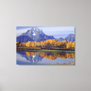 VS, Wyoming, Grand Teton National Park. Mt. 2 Canvas Afdruk