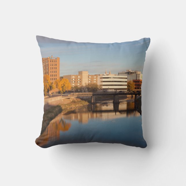 VS, Zuid Dakota, Sioux-Herfsten, City Skyline Kussen (Voorkant)