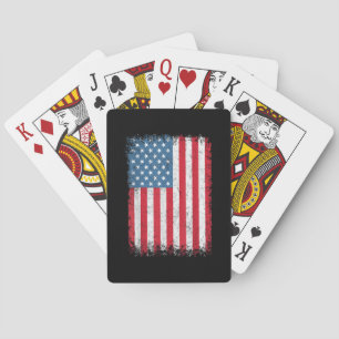 VSAPatriottische Amerikaanse Vlag Voor Mannen Vrou Pokerkaarten