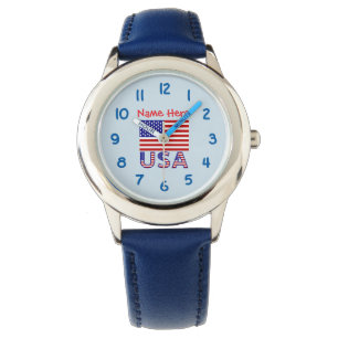 VSAVerenigde Staten AmerikaRoodPersoonlijkekindere Horloge