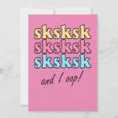 VSCO Girl Birthday Party Kaart (Achterkant)