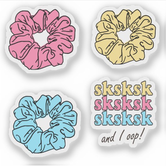 VSCO Girl Thlek Sticker Set (Voorkant)