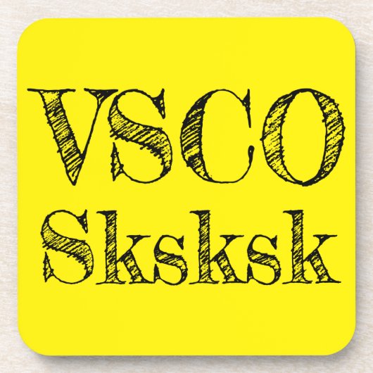 VSCO sksksk Bier Onderzetter (Voorkant)