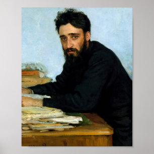 Vsevolod Mikhailovich Garshin - Ilia Repin - 1884 Poster
