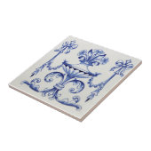 VT0041 Reproduction Antiek Transferware Tegeltje (Zijkant)
