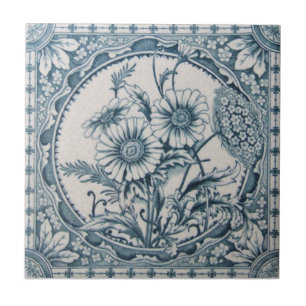 VT0045 Reproduction Antiek Transferware Tegeltje