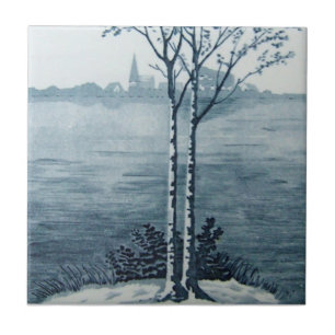 VT0066 Reproduction Antiek Transferware Tegeltje