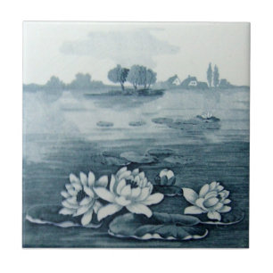 VT0068 Reproduction Antiek Transferware Tegeltje