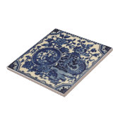VT0098 Reproduction Antiek Transferware Tegeltje (Zijkant)