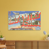 Vt. Benning, Georgia - infanterieschool Canvas Afdruk (Insitu (Woonkamer))