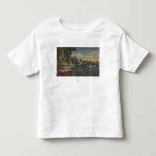 Vt. Lauderdale, FL - New River Uitzicht & Drawbrid Kinder Shirts