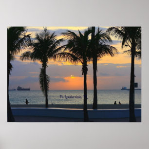 Vt. Lauderdale Sunset Poster