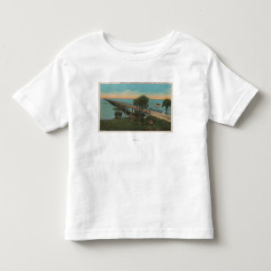 Vt. Myers, Florida - Uitzicht van Tamiami Trail Br Kinder Shirts