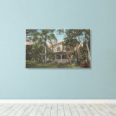Vt. Myers, Florida - Uitzicht van Thomas Edison Ho Canvas Afdruk (Insitu (Houten vloer))