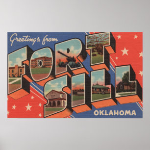 Vt. Sill, Oklahoma - Grote letterscènes Poster