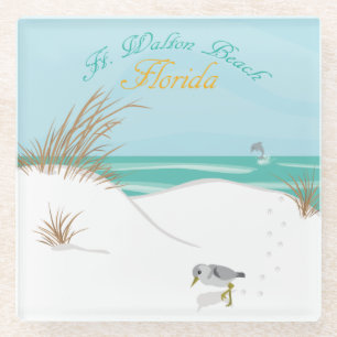 Vt. Walton Beach (Florida) Glazen Onderzetter