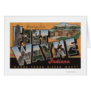 Vt. Wayne, Indiana - Grote Letter-scènes