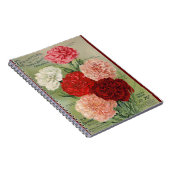 VTG Carnet spirale de carnation botanique (Côté Droit)