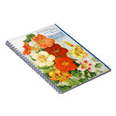 VTG Nasturtiums Botaniques Carnet Spiral (Côté Droit)