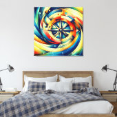VTVB-FLOWCOMPASS-CA - Toile Art (Insitu(Chambre))