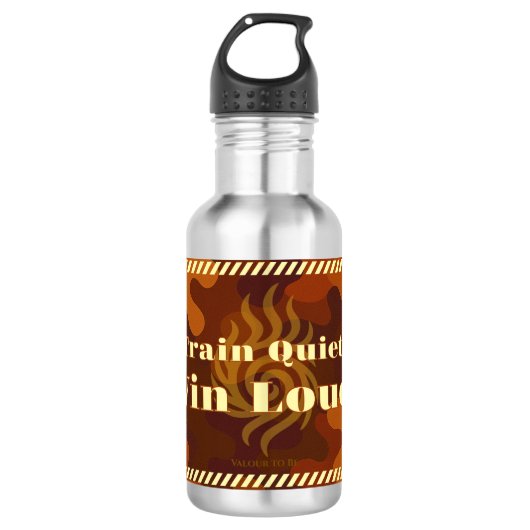 VTVB-TRAINQUIET1-WB - Bouteille d'eau (Devant)