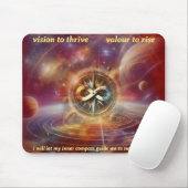 VTVR-ABSTRACTCOMPASS4B-MP - TAPIS DE SOURIS (Avec souris)