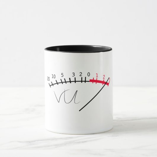 VU Meter Geluidsniveau Studio Mok (Midden)