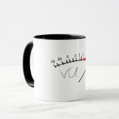 VU Meter Geluidsniveau Studio Mok (Voorkant links)