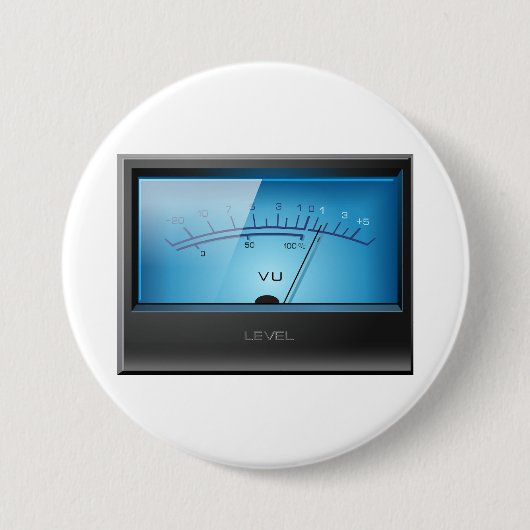 VU-signaalmeter Ronde Button 7,6 Cm (Voorkant)