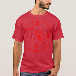 Vual Sigil geeft de liefde van vrouwen rood T-shirt