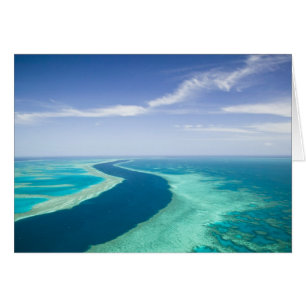 Vue aérienne de la Grande Barrière de corail par l