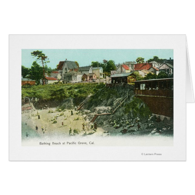 Vue aérienne de la plage du bain (Devant horizontal)