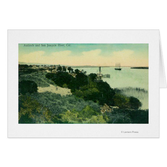 Vue aérienne de la rivière Antioch et San Joaquin (Devant horizontal)