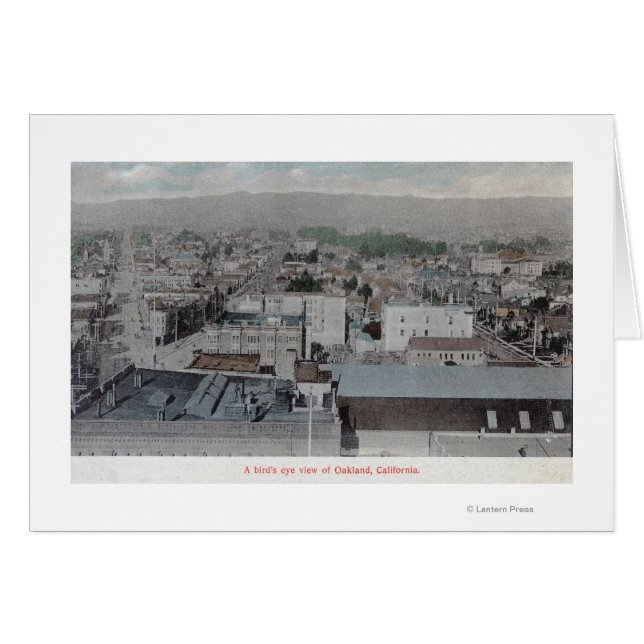 Vue aérienne de la ville # 2Oakland, CA (Devant horizontal)