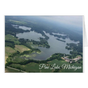 Vue aérienne de lac pine