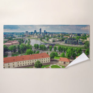 Vue aérienne de Vilnius, Lituanie