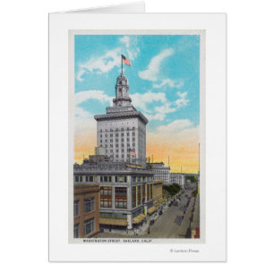 Vue aérienne de Washington StreetOakland, CA