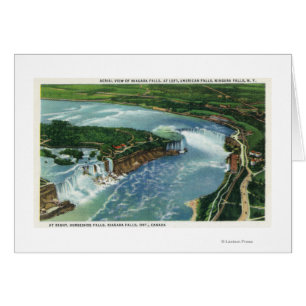 Vue aérienne des chutes du Niagara entières 2