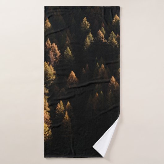 Vue aérienne des pins (Serviette de bain)