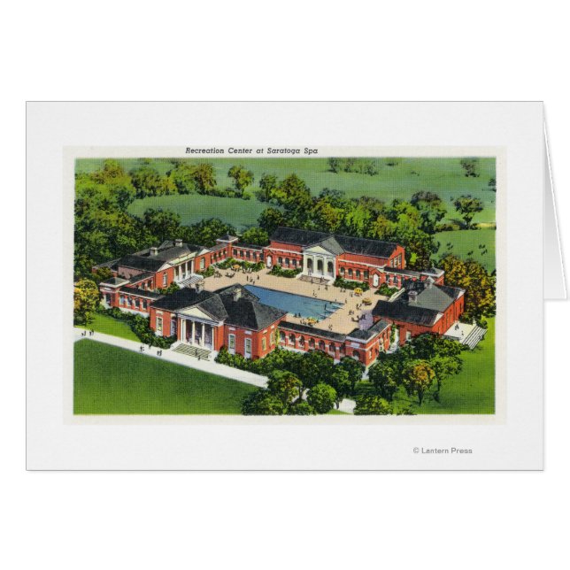Vue aérienne du centre de loisirs Spa de Saratoga (Devant horizontal)