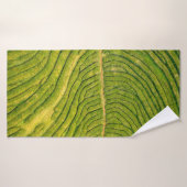 Vue aérienne du champ vert ouvert (Serviette de bain)