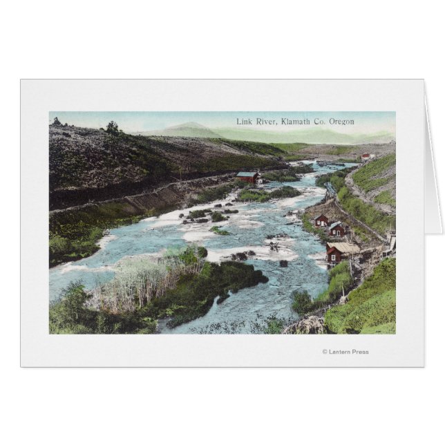 Vue aérienne du comté de Link RiverKlamath, OU (Devant horizontal)