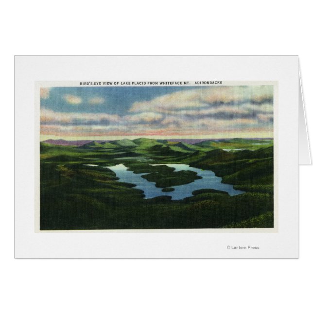 Vue aérienne du lac Placid (Devant horizontal)