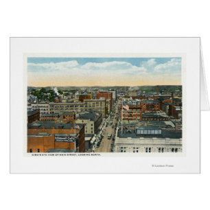 Vue aérienne du nord de rue principale