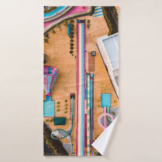 Vue aérienne du parc (Serviette de bain)