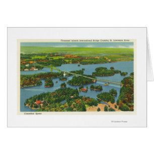 Vue aérienne du pont international